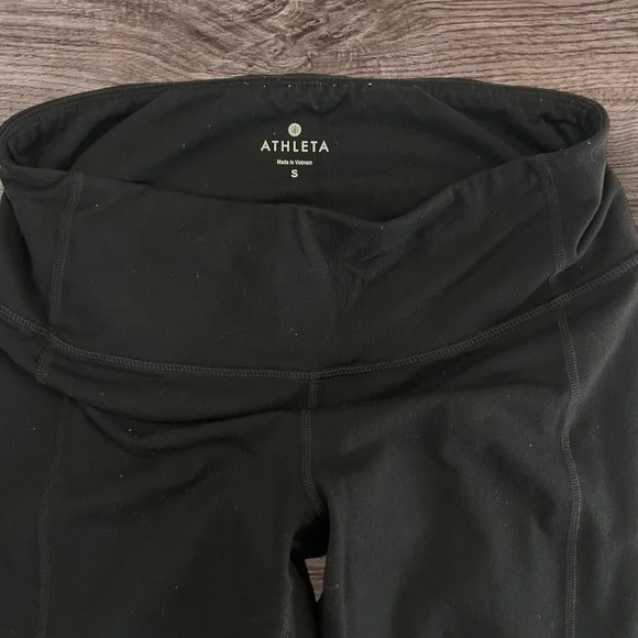 Athleta Mind Over Mat Capri Black Sz: S - Picture 4 of 16